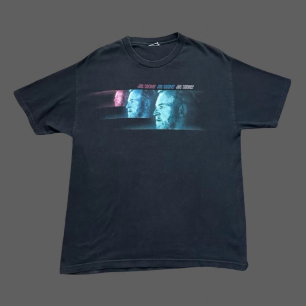Joe Cocker 2001 Tour Graphic Tee Black XL Vintage